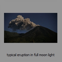 typical eruption in full moon light